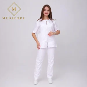 Tenue Médicale Blanche Femme – Confort & Professionnalisme au Quotidien